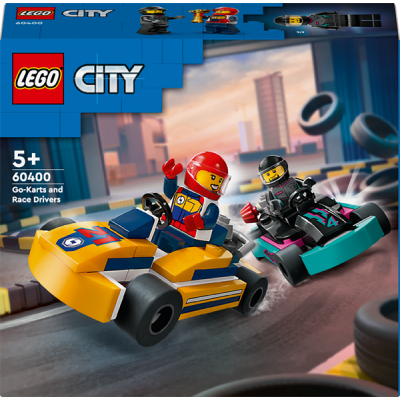 Конструктор LEGO City Картинг і гонщики 99 деталей (60400)