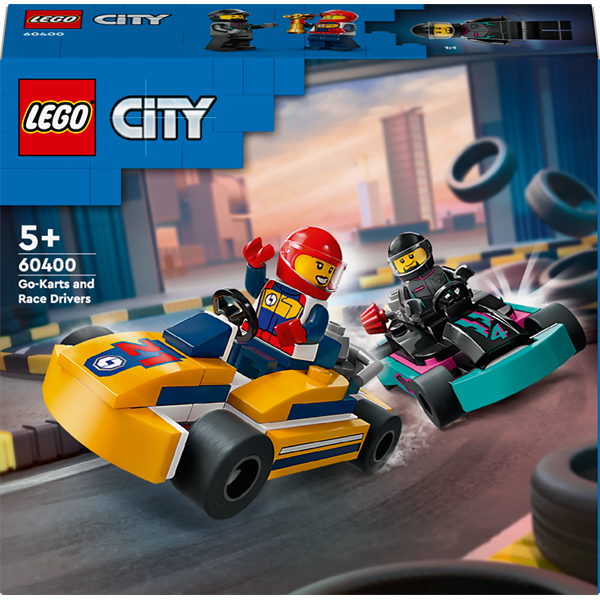 Конструктор LEGO City Картинг і гонщики 99 деталей (60400)