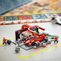 Конструктор LEGO City Піт-стоп і піт-екіпаж F1 з болідом Ferrari 322 деталі (60443)