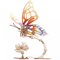 Дерев'яний механічний 3D конструктор Ugears Метелик (70081)