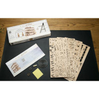 Дерев'яний механічний 3D конструктор Ugears Лицарський автобус (70172)