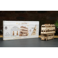 Дерев'яний механічний 3D конструктор Ugears Лицарський автобус (70172)