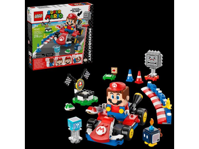 Конструктор LEGO Super Mario Mario Kart Interactive LEGO Mario та Standard Kart 278 деталей (72043)