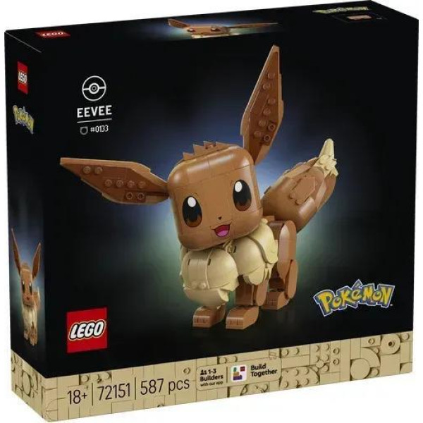 Конструктор LEGO® Pokemon™ Іві Набір для конструювання моделі для геймерів, 585 деталей (72151)