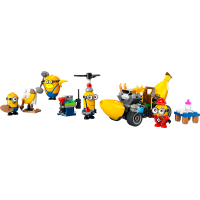 Конструктор LEGO Despicable Me 4 Посіпаки й банановий автомобіль 136 деталей (75580)