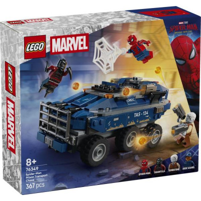 Конструктор LEGO® Marvel Переслідування Людиною-Павуком машини для перевезення злочинців, 367 деталей (76349)