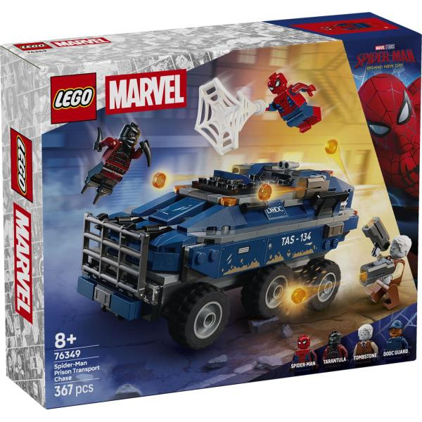 Конструктор LEGO® Marvel Переслідування Людиною-Павуком машини для перевезення злочинців, 367 деталей (76349)