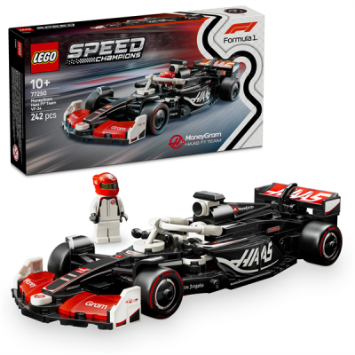 Конструктор LEGO Speed Champions Автомобіль для перегонів MoneyGram Haas F1 Team VF-24, 242 деталі (77250)