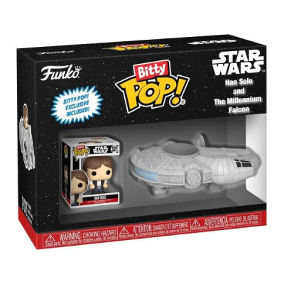 Набір фігурок Funko Pop! Bitty Ride Зоряні війни Хан Соло й тисячолітній сокіл (83623)