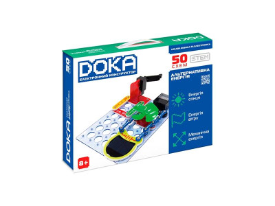 Електронний конструктор Doka Альтернативна енергія 50 схем (D70711)