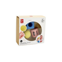 Набір брязкалець Hape Геометричні фігури 3 в 1 (E0454)