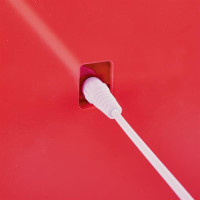 Дитяче піаніно Hape 25 клавіш зі стільцем і підсвіткою червоний (E0630)