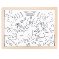 Пазл Hape Єдинороги з розмальовкою (E1642) Пазл Hape Єдинороги з розмальовкою (E1642)