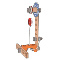 Конструктор Hape Junior Inventor Магнітна лабораторія 34 деталі (E3033)