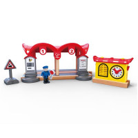 Набір для іграшкової залізниці Hape Залізнична станція (E3702)