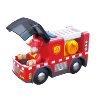 Іграшковий пожежний автомобіль Hape з сиреною (E3737) Іграшковий пожежний автомобіль Hape з сиреною (E3737)