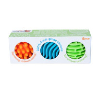 Прорізувач-брязкальце Fat Brain Toys Sensory Rollers Сенсорні кулі 3 шт. (F161ML) Прорізувач-брязкальце Fat Brain Toys Sensory Rollers Сенсорні кулі 3 шт. (F161ML)