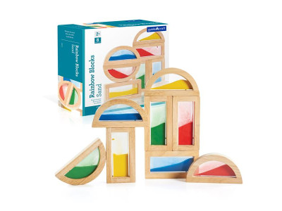 Кубики Guidecraft Block Play Кольоровий пісок, 14 см, 8 шт. (G3014) Кубики Guidecraft Block Play Кольоровий пісок, 14 см, 8 шт. (G3014)