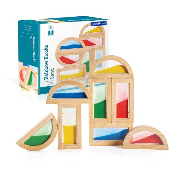 Кубики Guidecraft Block Play Кольоровий пісок, 14 см, 8 шт. (G3014) Кубики Guidecraft Block Play Кольоровий пісок, 14 см, 8 шт. (G3014)