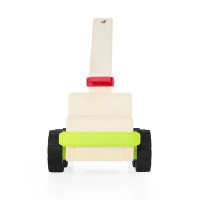 Велика машинка Guidecraft Block Science Trucks Стінобитна машина деревяна 45 см (G7533)