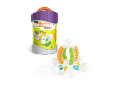 Магнітний конструктор Guidecraft Grippies Curves, 30 деталей (G8320)