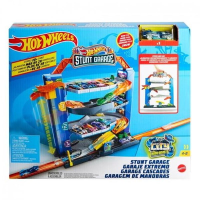 Автотрек Hot Wheels Гараж для машинок 4 поверхи (GNL70)