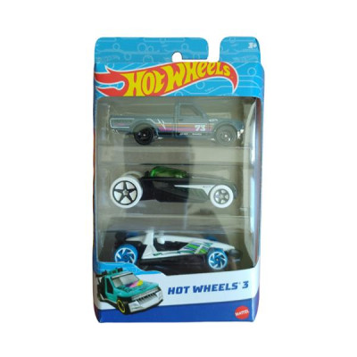 Набір машинок Hot Wheels 3 шт. 1:64 сірий, чорний, білий (K5904-19)