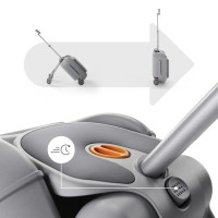 Дитяча валіза-каталка Kinderkraft Cabby Grey (KACABB00GRY0000)