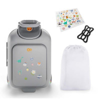 Дитяча валіза-каталка Kinderkraft Cabby Grey (KACABB00GRY0000)