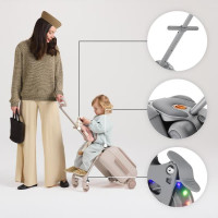 Дитяча валіза-каталка Kinderkraft Cabby Grey (KACABB00GRY0000)