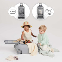 Дитяча валіза-каталка Kinderkraft Cabby Grey (KACABB00GRY0000)