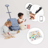 Дитяча валіза-каталка Kinderkraft Cabby Grey (KACABB00GRY0000)