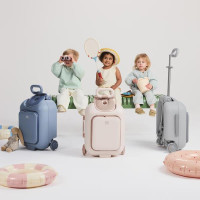 Дитяча валіза-каталка Kinderkraft Cabby Grey (KACABB00GRY0000)
