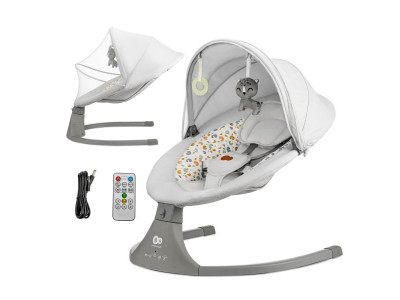 Крісло-гойдалка Kinderkraft Lumi 2 світло-сірий (KBLUMI02LGR0000)
