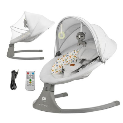 Крісло-гойдалка Kinderkraft Lumi 2 світло-сірий (KBLUMI02LGR0000) Крісло-гойдалка Kinderkraft Lumi 2 світло-сірий (KBLUMI02LGR0000)