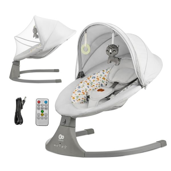 Крісло-гойдалка Kinderkraft Lumi 2 світло-сірий (KBLUMI02LGR0000)