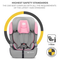 Автокрісло Kinderkraft Comfort Up i-Size сіро- рожевий (KCCOUP02PNK0000)