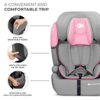Автокрісло Kinderkraft Comfort Up i-Size сіро- рожевий (KCCOUP02PNK0000)