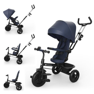 Триколісний велосипед Kinderkraft Aston 2 Plus Navy (KRASTO02NAVPL00)