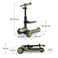 Самокат Kinderkraft Halley 2 Grassland Green (KRHALL02GRE0000)