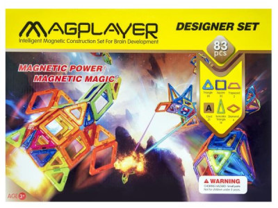 Магнітний конструктор MagPlayer 83 деталі (MPA-83)