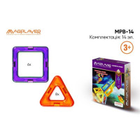 Магнітний конструктор MagPlayer 14 деталей (MPB-14)