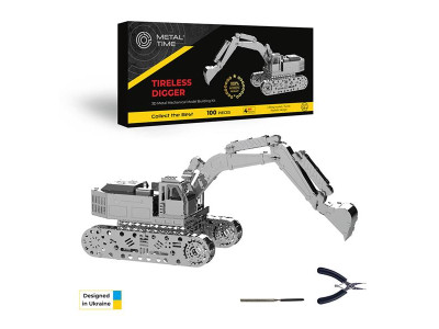 Колекційна модель-конструктор Metal Time Tireless Digger Екскаватор механічний (MT043) Колекційна модель-конструктор Metal Time Tireless Digger Екскаватор механічний (MT043)