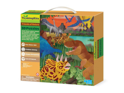 Пазл з фігурками 4M Динозаври (00-04668)