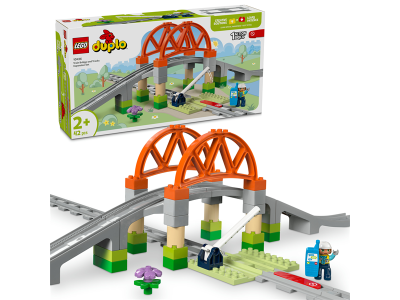 Конструктор LEGO DUPLO Town Залізничний міст і колії додатковий набір 42 деталі (10426) Конструктор LEGO DUPLO Town Залізничний міст і колії додатковий набір 42 деталі (10426)