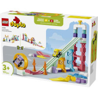Конструктор LEGO® DUPLO® Місто 3 в 1 Цікаві гірки та трампліни з автомобілями, 111 деталей (10478) Конструктор LEGO® DUPLO® Місто 3 в 1 Цікаві гірки та трампліни з автомобілями, 111 деталей (10478)
