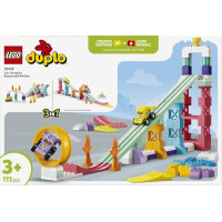 Конструктор LEGO® DUPLO® Місто 3 в 1 Цікаві гірки та трампліни з автомобілями, 111 деталей (10478) Конструктор LEGO® DUPLO® Місто 3 в 1 Цікаві гірки та трампліни з автомобілями, 111 деталей (10478)