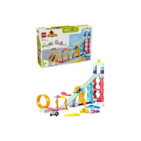 Конструктор LEGO® DUPLO® Місто 3 в 1 Цікаві гірки та трампліни з автомобілями, 111 деталей (10478) Конструктор LEGO® DUPLO® Місто 3 в 1 Цікаві гірки та трампліни з автомобілями, 111 деталей (10478)