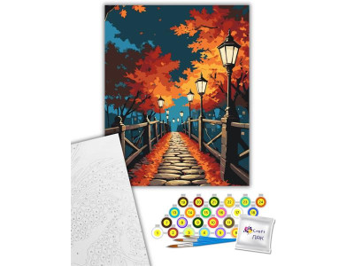 Картина за номерами ArtCraft Нічна прогулянка 40х50 см (11054-AC)