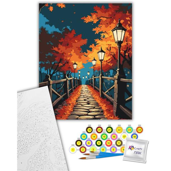 Картина за номерами ArtCraft Нічна прогулянка 40х50 см (11054-AC)